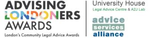 Logos - Advising Londoners Awards, University House, ASA